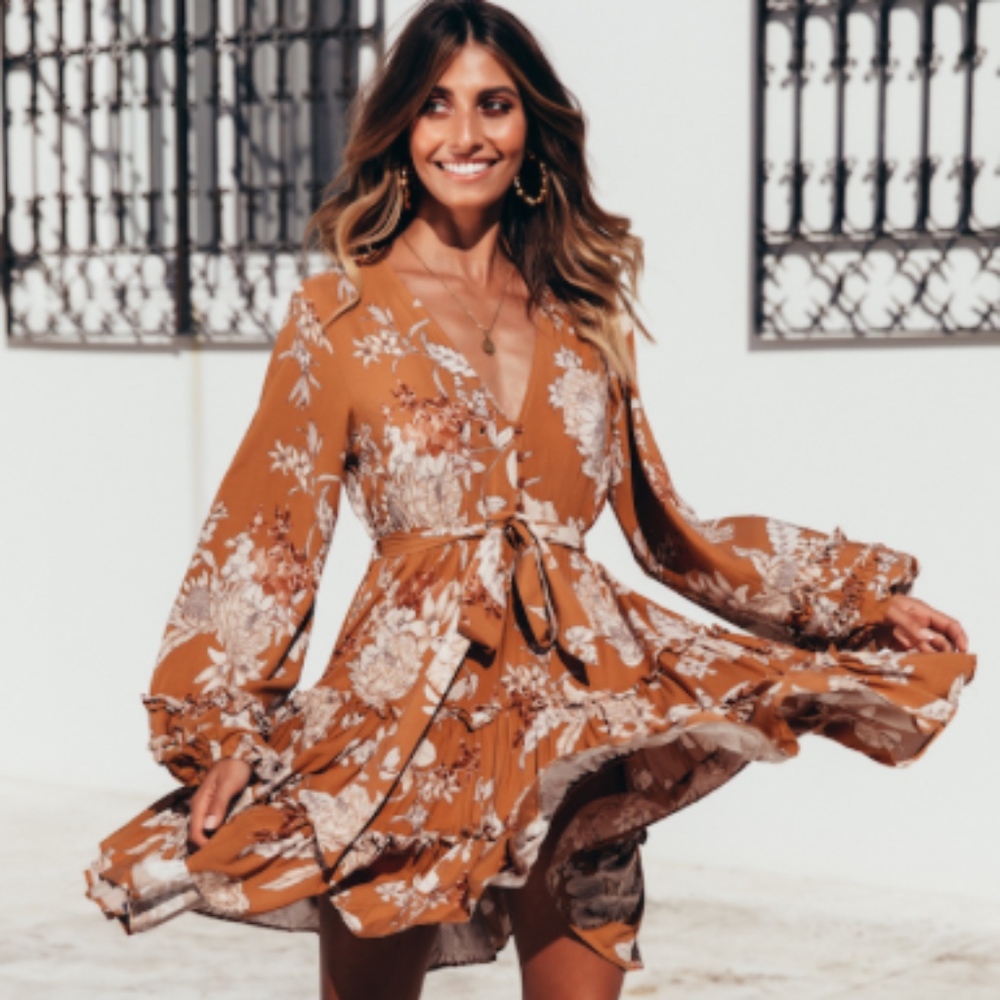 Your only one dress Mustard